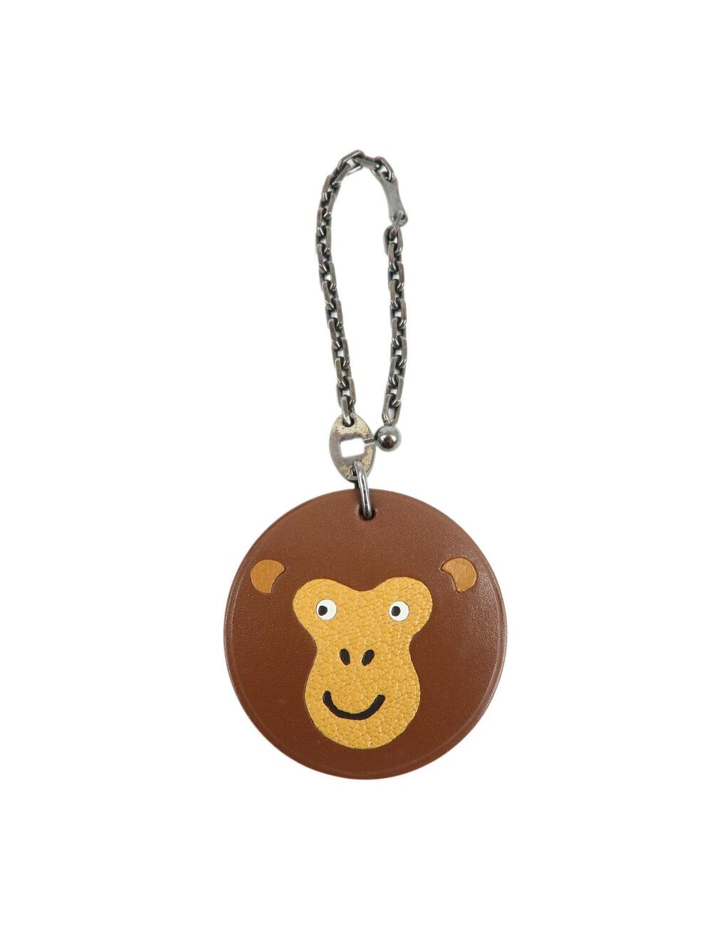 Hermes Leather Bag Charm Key Holder #365145H16B
